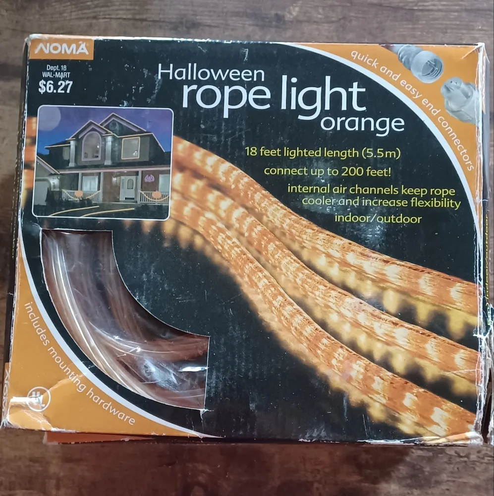 🎃🍂Halloween orange rope light